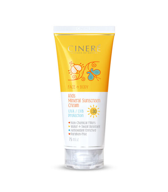 کرم ضد آفتاب SPF 30 کودک سینره – مناسب صورت و بدن